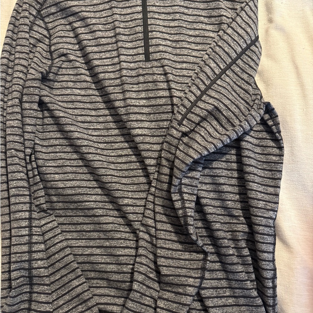 Lululemon Athletica Gray Zip Up Lightweight Sweater